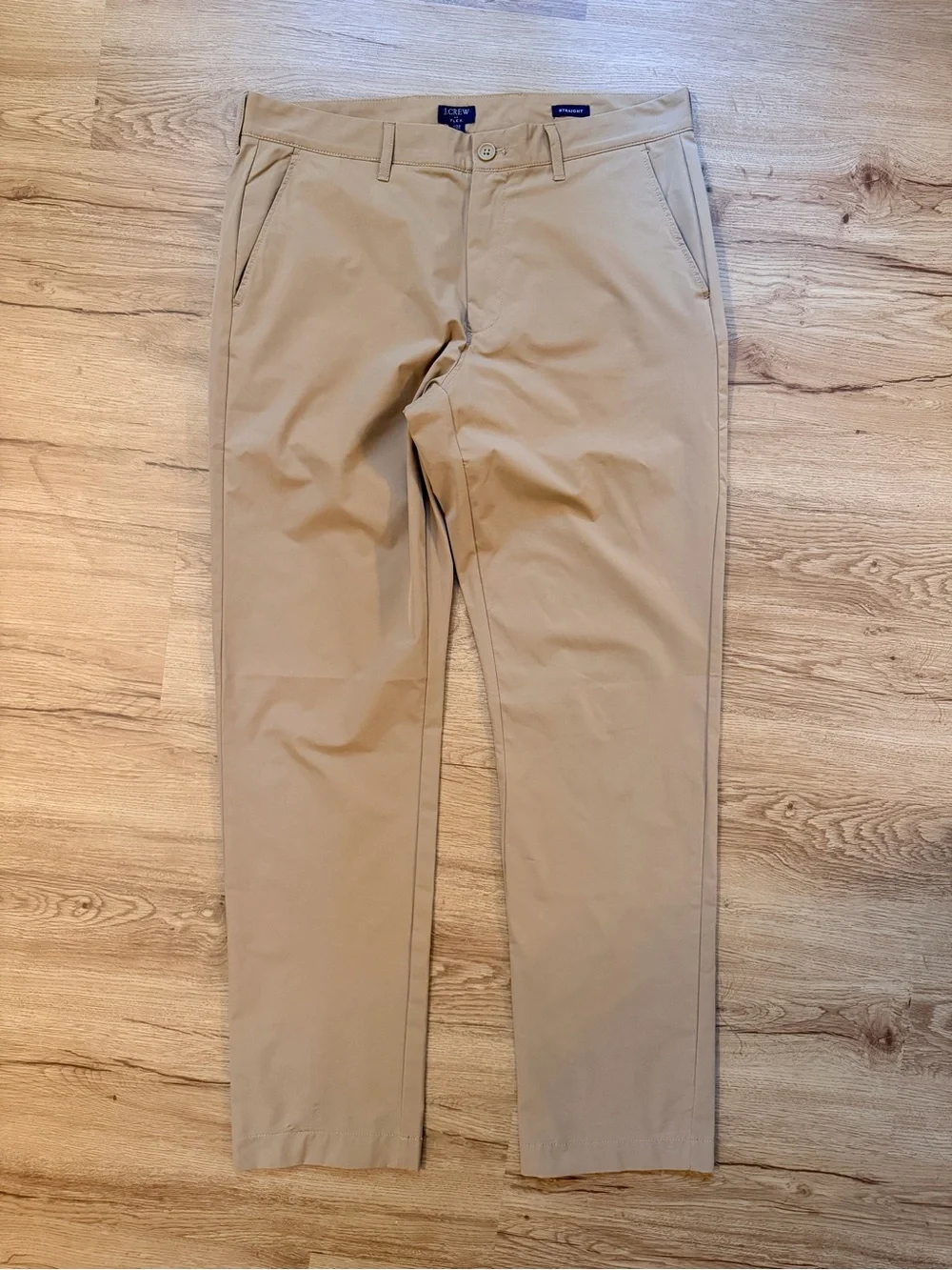 J. Crew Straight-Fit Tech Pant Light Khaki Size 33x32